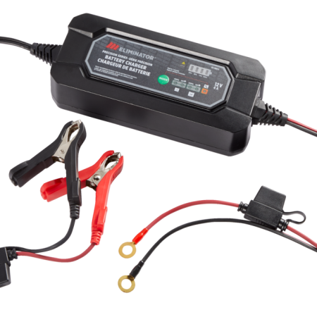 MotoMaster Eliminator Precision Series Smart Battery Charger/Maintainer, Fully Automatic, 4/1-Amp, 12V