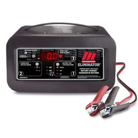 MotoMaster Eliminator Workshop Series Smart Battery Charger, Fully Automatic, 15/3-Amp, 6V/12V,