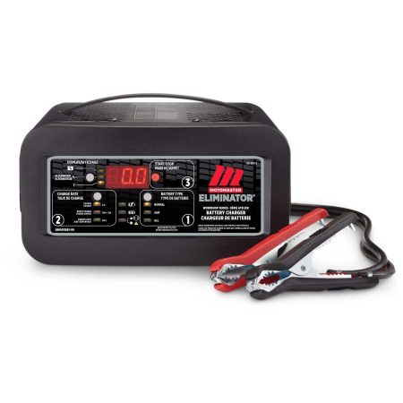 MotoMaster Eliminator Workshop Series Smart Battery Charger, Fully Automatic, 30/12/6-Amp, 6V/12V, with 80-Amp Engine Start