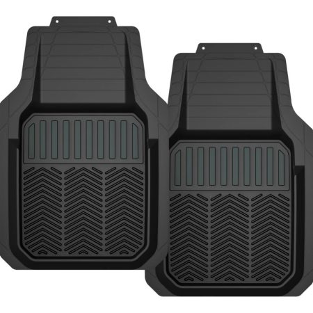 MotoMaster Deeper Tray Floor Mats, Black, 2-pk