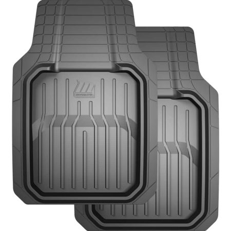 MotoMaster Deeper Tray Floor Mats, Black, 2-pk