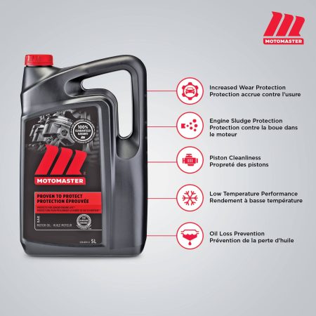 MotoMaster 5W20 Conventional Engine/Motor Oil, 5-L