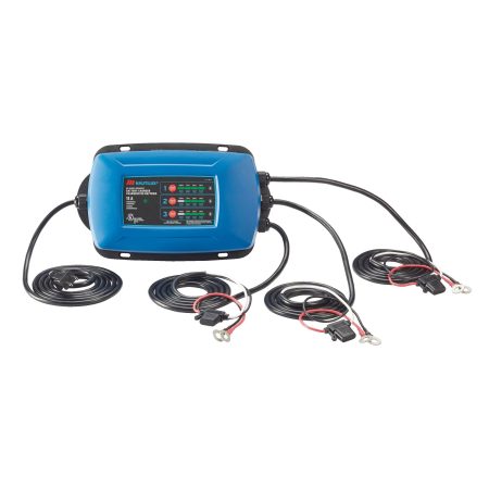 MotoMaster Nautilus 3-Bank Onboard Smart Battery Charger/Maintainer, Fully Automatic, 15-Amp, 12V