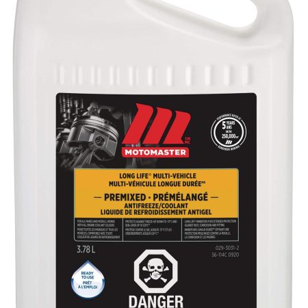 MotoMaster Long-Life Global 50/50 Premixed Anti-Freeze/Coolant, 3.78-L