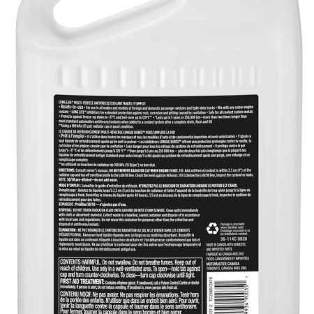 MotoMaster Long-Life Global 50/50 Premixed Anti-Freeze/Coolant, 3.78-L