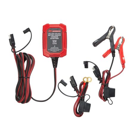 MotoMaster Simple Series Smart Battery Charger/Maintainer, Fully Automatic, 0.8-Amp, 12V