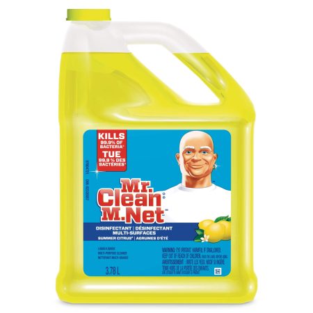 Mr. Clean Disinfectant Multi-Surface Cleaner, Summer Citrus, 3.78-L