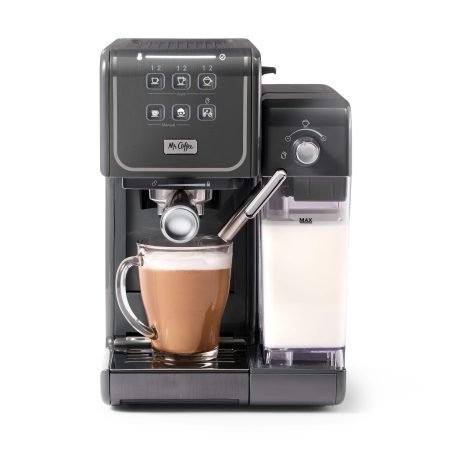 Mr. Coffee One-Touch Semi-Automatic Espresso Machine with Milk Frother