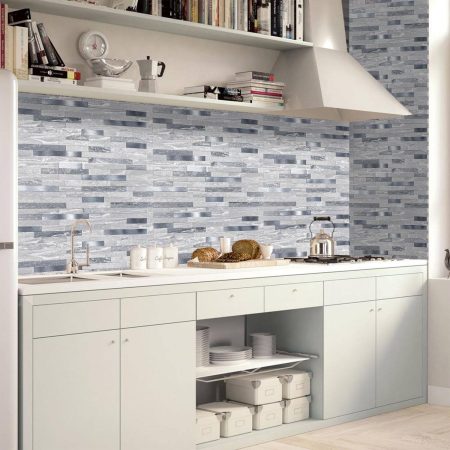 Murella Peel & Stick DIY Backsplash Wall Tile, Pearl/Silver