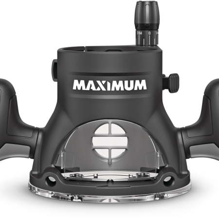 MAXIMUM 14A Variable Speed 2-1/2 HP Corded Combination Plunge & Fixed Base Router with Case