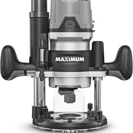 MAXIMUM 14A Variable Speed 2-1/2 HP Corded Combination Plunge & Fixed Base Router with Case