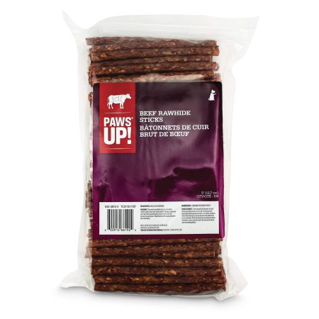 PAWS UP! Beef Rawhide Sticks Dog Treats, 100-pk, 900-g