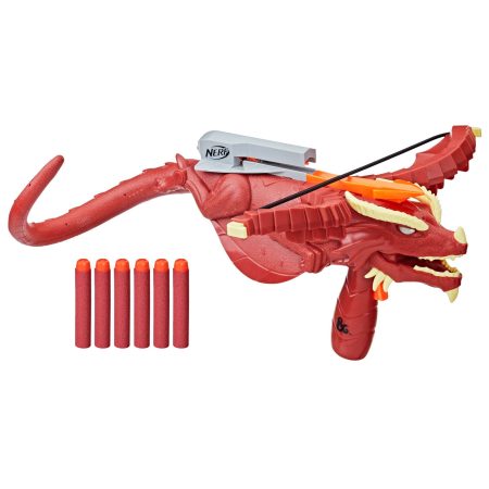 NERF Dungeons & Dragons Myth Meleon Crossbow Blaster, Single-Shot, 6 Dart Storage, Ages 8+