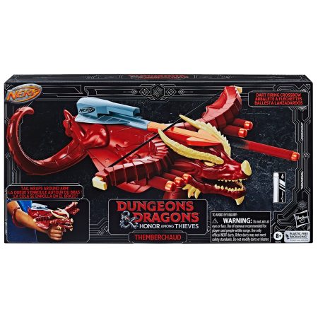 NERF Dungeons & Dragons Myth Meleon Crossbow Blaster, Single-Shot, 6 Dart Storage, Ages 8+