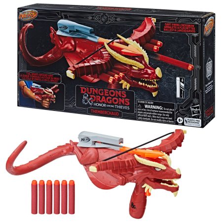 NERF Dungeons & Dragons Myth Meleon Crossbow Blaster, Single-Shot, 6 Dart Storage, Ages 8+