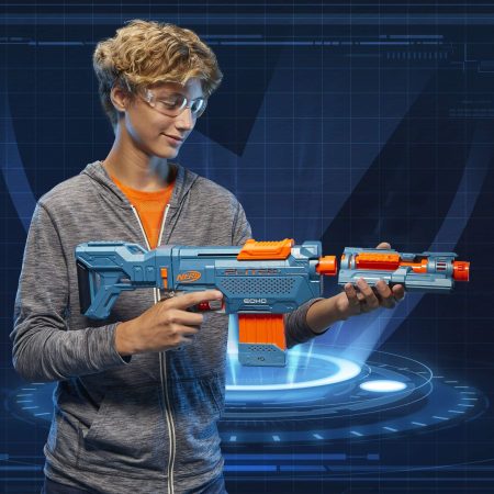 NERF Elite 2.0 Echo CS-10 Slam-Fire Blaster Set With 24 NERF Darts & 10-Dart Clip, Age 8+