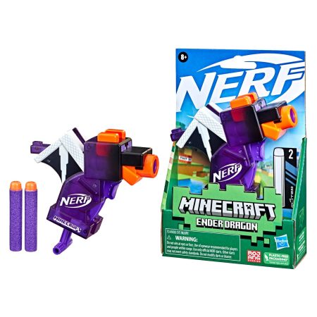 NERF Microshots Minecraft Dart Blaster, Ages 8+