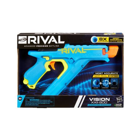 NERF Rival Vision XXII-800 Blaster, Adjustable Sight, 8 Nerf Rival Accu-Rounds, Age 7+