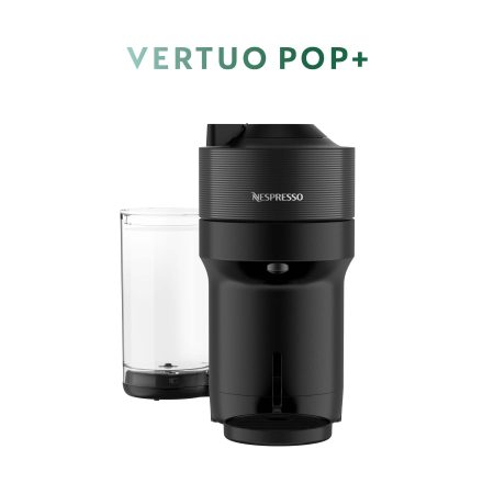 Nespresso Vertuo POP+ Coffee & Espresso Machine Bundle with Aeroccino, Black, 1-Cup