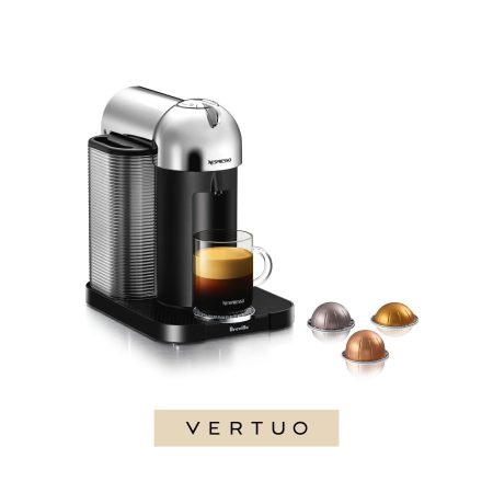 Nespresso Vertuo Coffee & Espresso Machine by Breville, Chrome