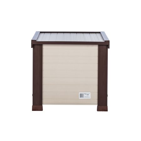 New Age Pet® Outdoor ECOFLEX® Cat Shelter with Door Flaps, Tan