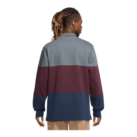 Nike Sportswear Men's Club+ Knit Striped Long Sleeve Shirt