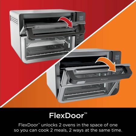 Ninja® Double Door 12-in-1 Countertop Electric Convection Oven & Air Fryer with FLEXDOOR™