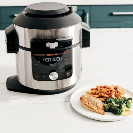 Ninja® Foodi™ 14-in-1 Pressure Cooker/Slow Cooker w/ Air Fryer, Stainless Steel, 8qt