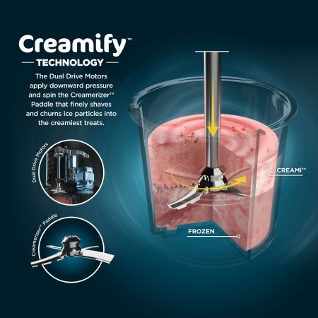 Ninja CREAMi Ice Cream Maker for Sorbet, Milkshakes & More w/ 7 One-Touch Programs, Silver