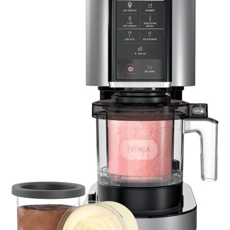 Ninja CREAMi Ice Cream Maker for Sorbet, Milkshakes & More w/ 7 One-Touch Programs, Silver