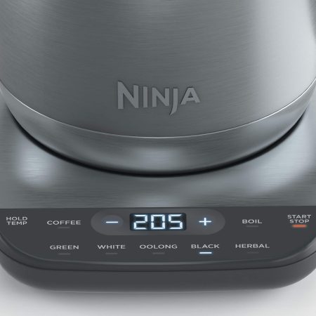 Ninja Precision Temperature Electric Kettle w/ 7 Preset Temperatures, Stainless Steel, 1.7-L