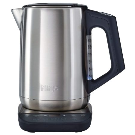 Ninja Precision Temperature Electric Kettle w/ 7 Preset Temperatures, Stainless Steel, 1.7-L