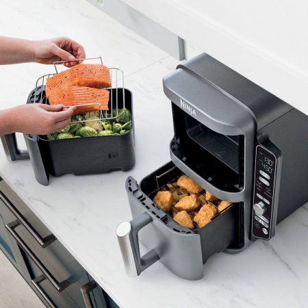 Ninja DoubleStack XL Dual Zone Multi-Rack Air Fryer with 2 Baskets, 6-in-1 Design, 10-qt