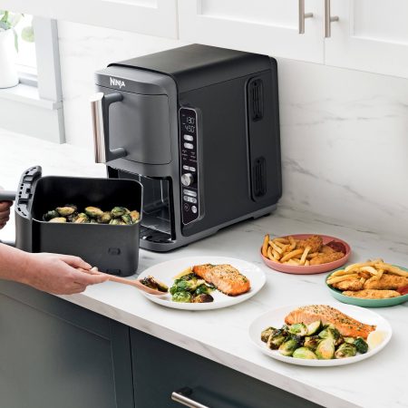 Ninja DoubleStack XL Dual Zone Multi-Rack Air Fryer with 2 Baskets, 6-in-1 Design, 10-qt