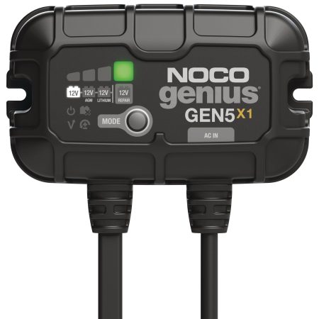 NOCO GEN5X1 Onboard Smart Battery Charger/Maintainer/Desulfator, 1-Bank, 5-Amp, 12V