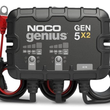 NOCO GEN5X2 Onboard Smart Battery Charger/Maintainer/Desulfator, 2-Bank, 10-Amp, 12V