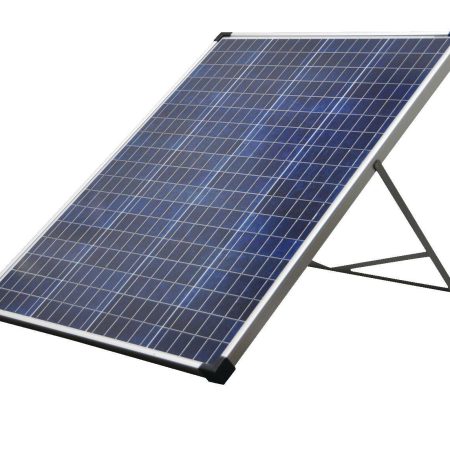 NOMA 100 Watt, 12V Crystalline Solar Panel Kit with Stand and Charge Controller