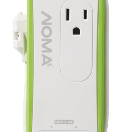 NOMA 2-Outlet USB-A/C Travel Power Bar