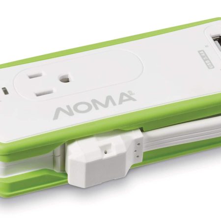 NOMA 2-Outlet USB-A/C Travel Power Bar