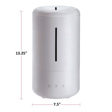 NOMA 3-Speed Top-Fill Ultrasonic Cool Mist Air Humidifier, White, 3.5-L