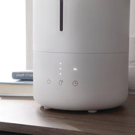 NOMA 3-Speed Top-Fill Ultrasonic Cool Mist Air Humidifier, White, 3.5-L