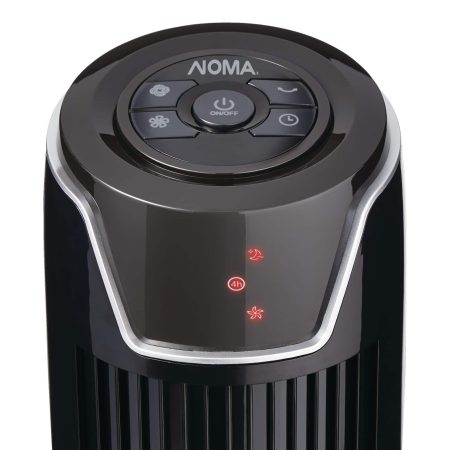 NOMA Adjustable Oscillating Tower Fan w/Remote Control, 3-Speed, Black, 42-in