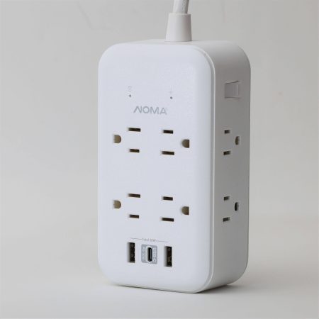 NOMA 8-Outlet 2 USB-A/C Power Bar