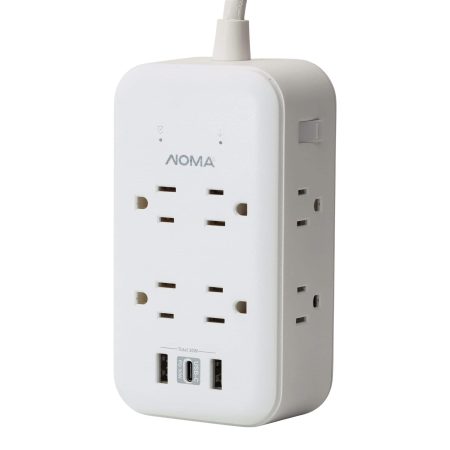 NOMA 8-Outlet 2 USB-A/C Power Bar