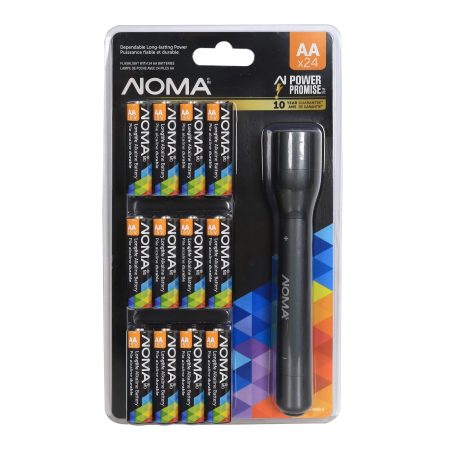 NOMA AA24 Battery & Flashlight Combo