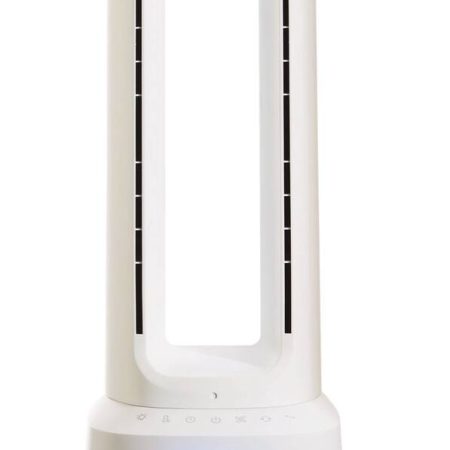 NOMA Bladeless HEPA Filter Oscillating 10-Speed Air Purifier, White