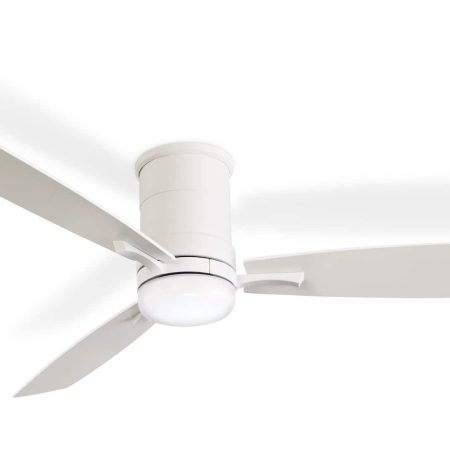 NOMA Elodie 3-Blade 6-Speed Indoor Ceiling Fan with DC Motor & Remote, 52-in, Matte White