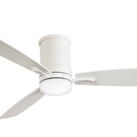 NOMA Elodie 3-Blade 6-Speed Indoor Ceiling Fan with DC Motor & Remote, 52-in, Matte White