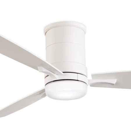 NOMA Elodie 3-Blade 6-Speed Indoor Ceiling Fan with DC Motor & Remote, 52-in, Matte White