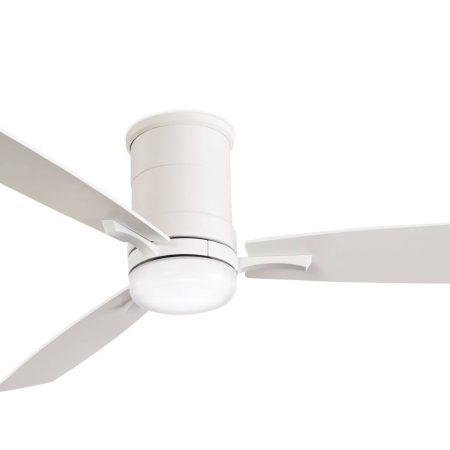 NOMA Elodie 3-Blade 6-Speed Indoor Ceiling Fan with DC Motor & Remote, 52-in, Matte White